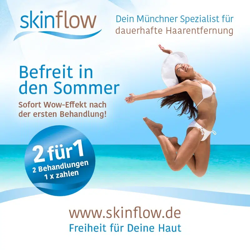 skinflow_Popup_Sommeraktion_Dauerhafte_Haarentfernung_München_2025