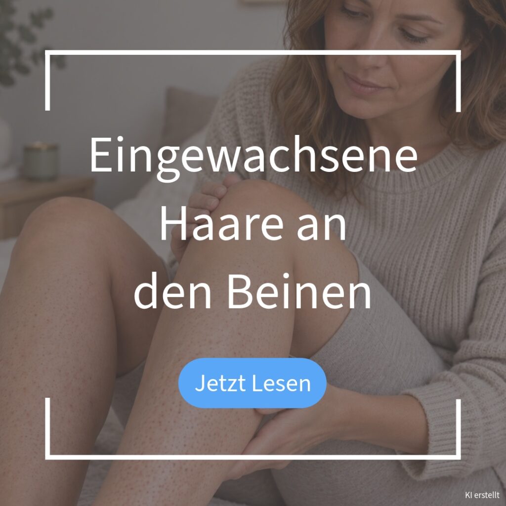 Eingewachsene Haare an den Beinen behandeln