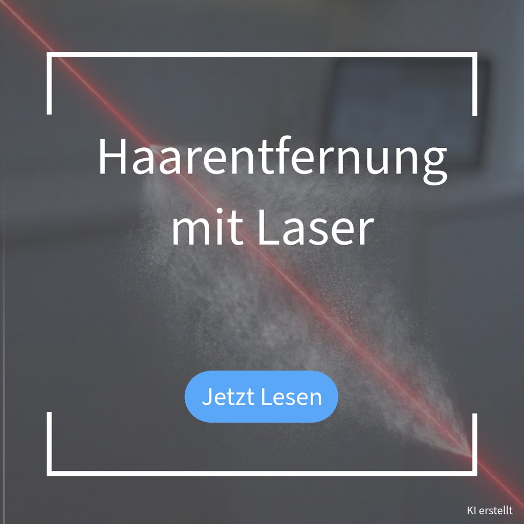Laser-Haarentfernung: Wirkweise des Lasers auf das Haarfollikel, KI-generierte Illustration